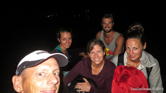 Our 10pm dinghy departure to S/Y Luka