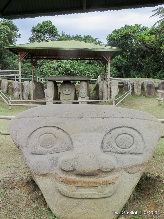 Stone figures at San Agustin Archaeological Park