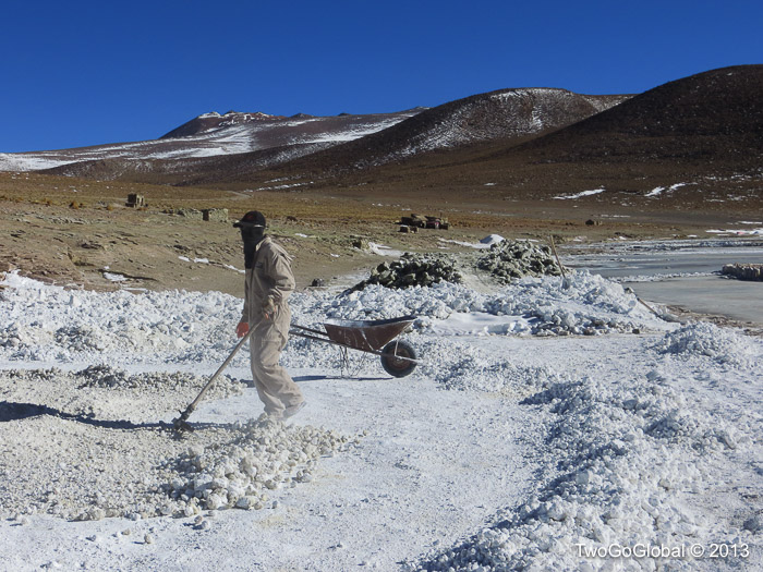 Harvesting minerals from the lagoons