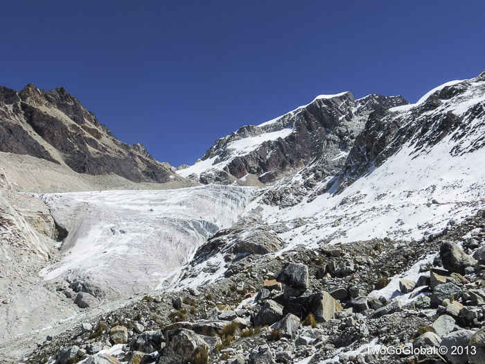 The receding glacier