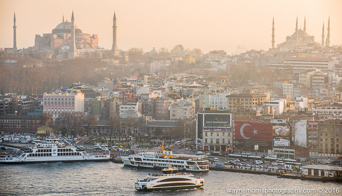 Looking across the Golden Horn towards Istanbul’s Eminönü district