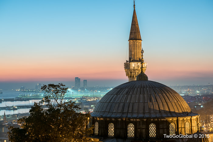 Sokollu Mehmet Pasha Mosque with Sea of Marmara behind