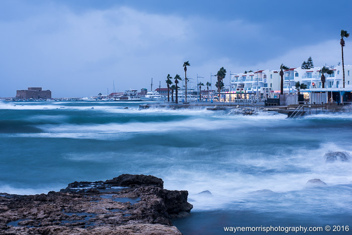 A stormy afternoon on the Paphos waterfront