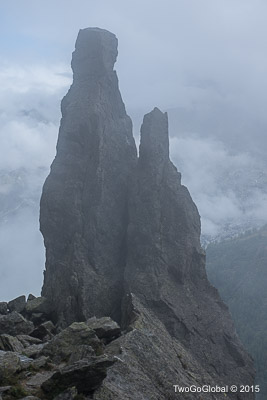 The pinnacle of Grande Aiguillette d'Argentière