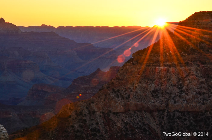 Sunset over the Grand Canyon