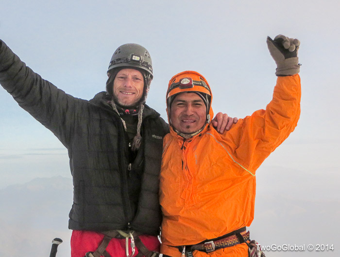 Hugo and I on the summit of Cotapaxi