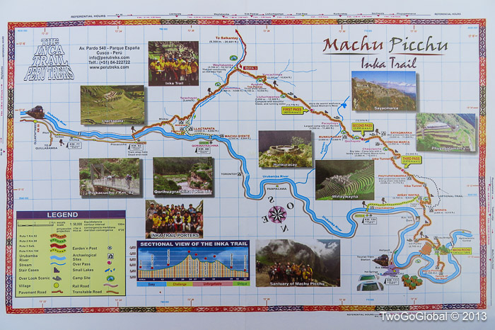 The Inca Trail route