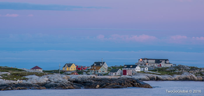 Peggy's Cove at sunset