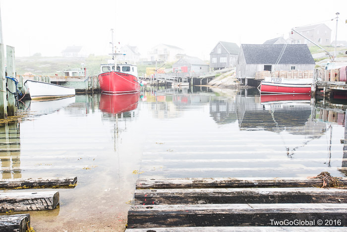 A foggy morning at Peggy's Cove