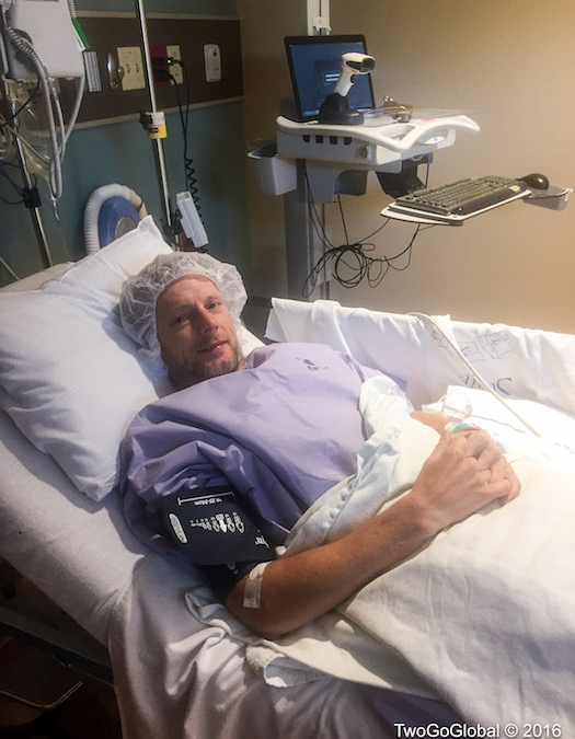 Relaxed before going under yet another surgeons knife
