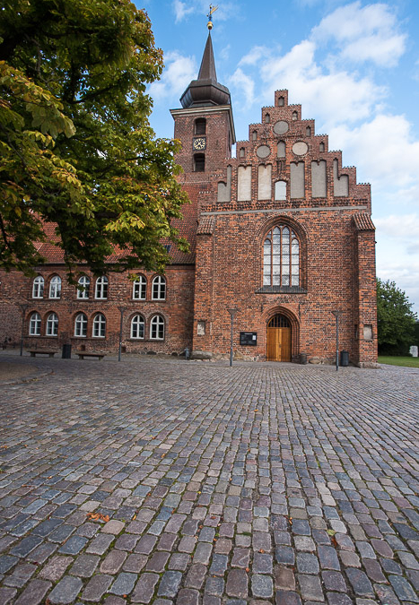 Typical Danish church in Nykøbing Falster