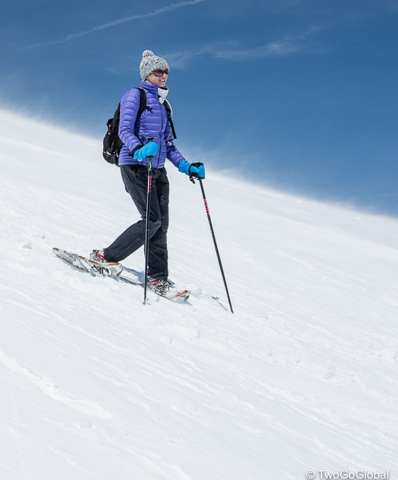 This time with snowshoes