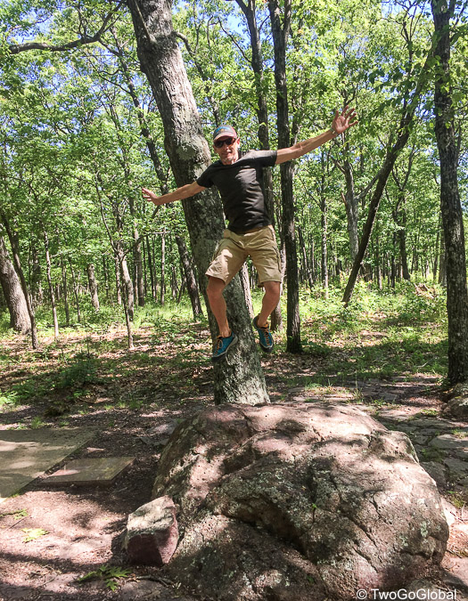 Jumping for joy at another successful ascent!