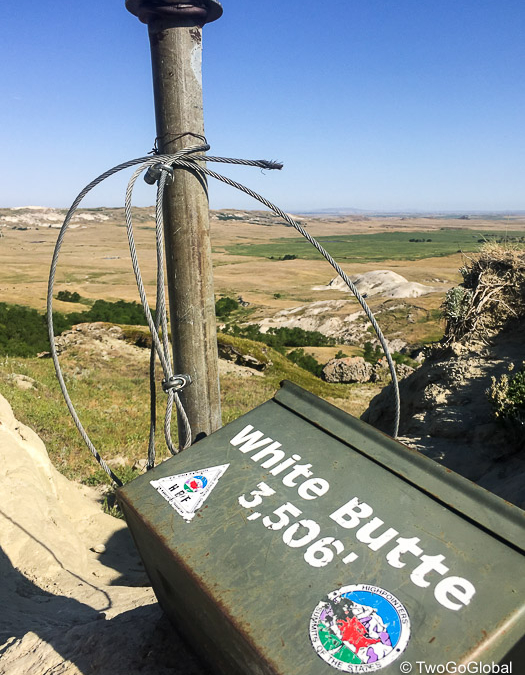 White Butte at the top of North Dakota