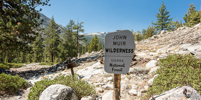 Entering into John Muir Wilderness country