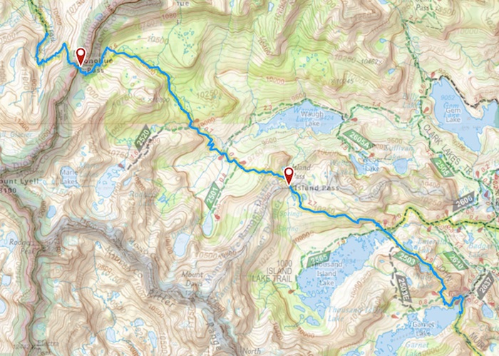 Day 13 route map