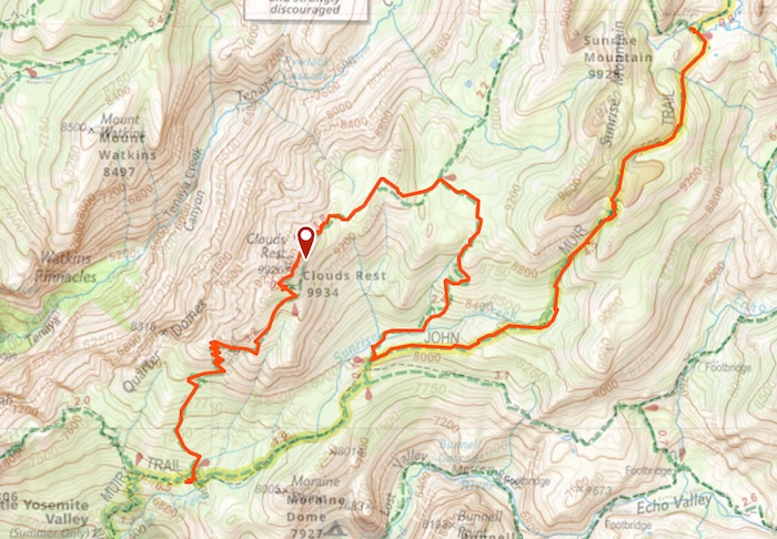 Day 16 route map