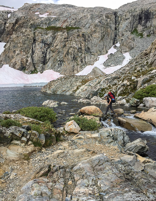 Rick hopping around the high alpine lakes