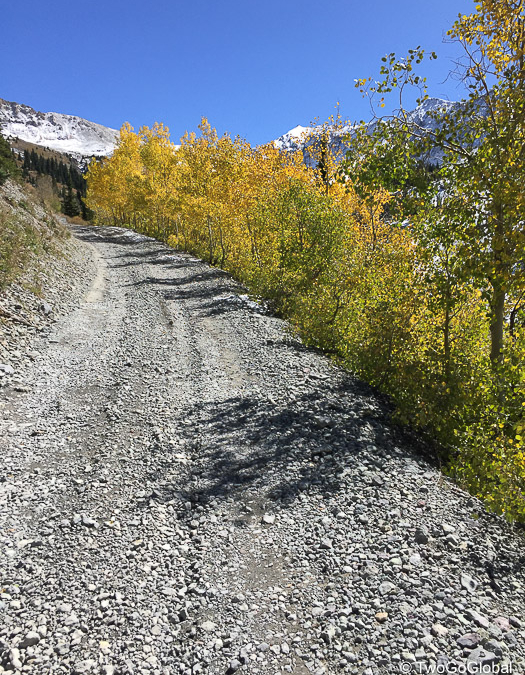 An easier section of the trail