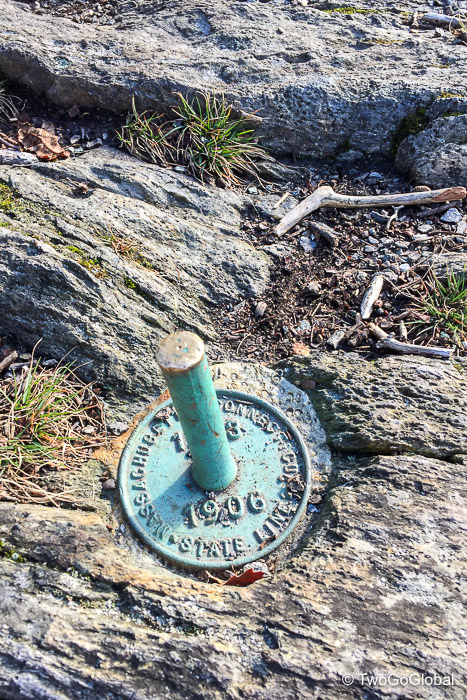 Connecticut's highpoint marker