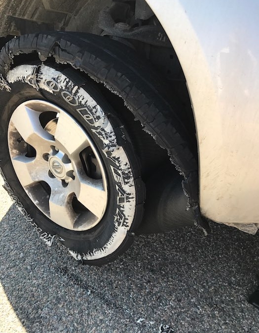 Slick tire punishment