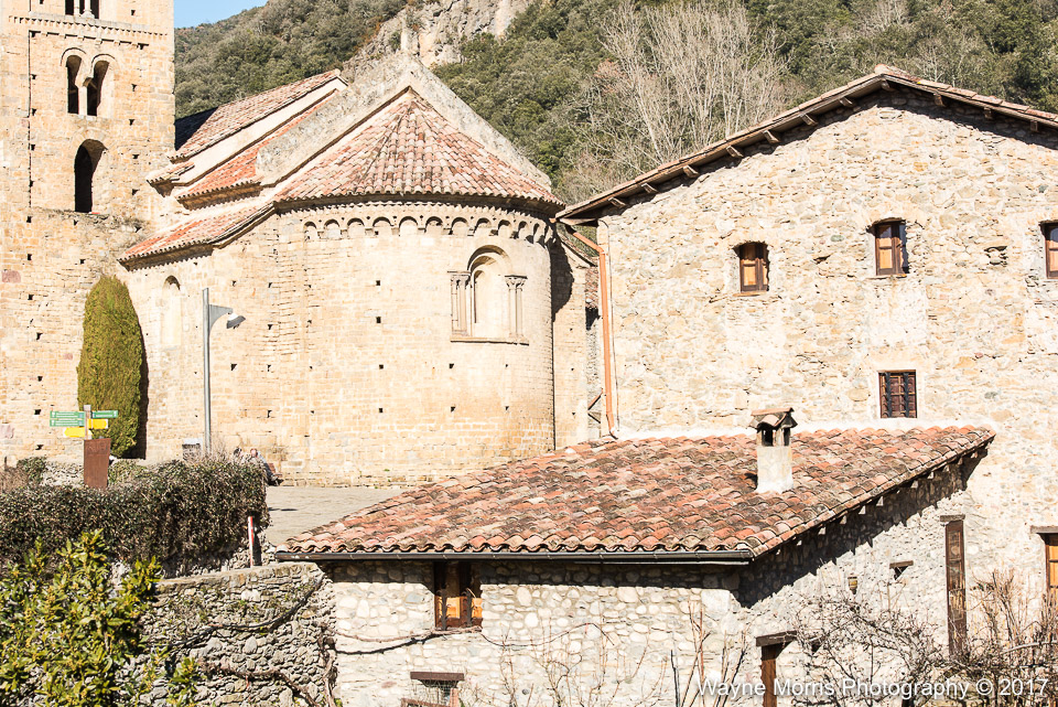 Typical stone buildings of Catalonia