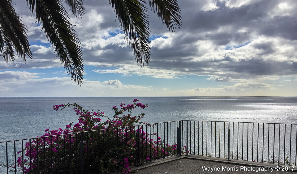 View from one of Funchal's many miradors, looking out over the Atlantic Ocean