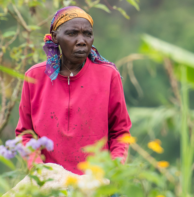 The local women were especially colourful