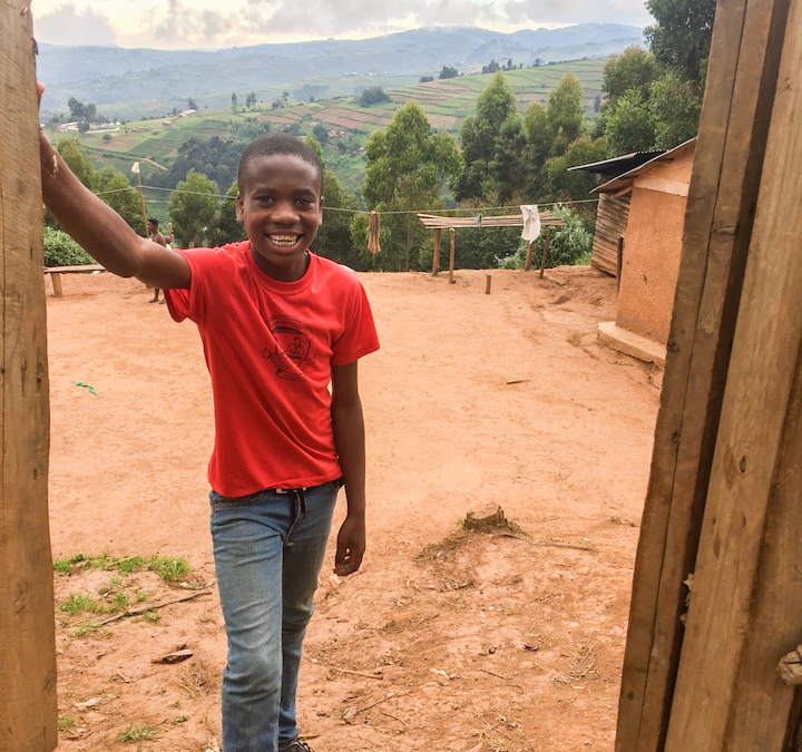 Nicholas at the orphanage entrance