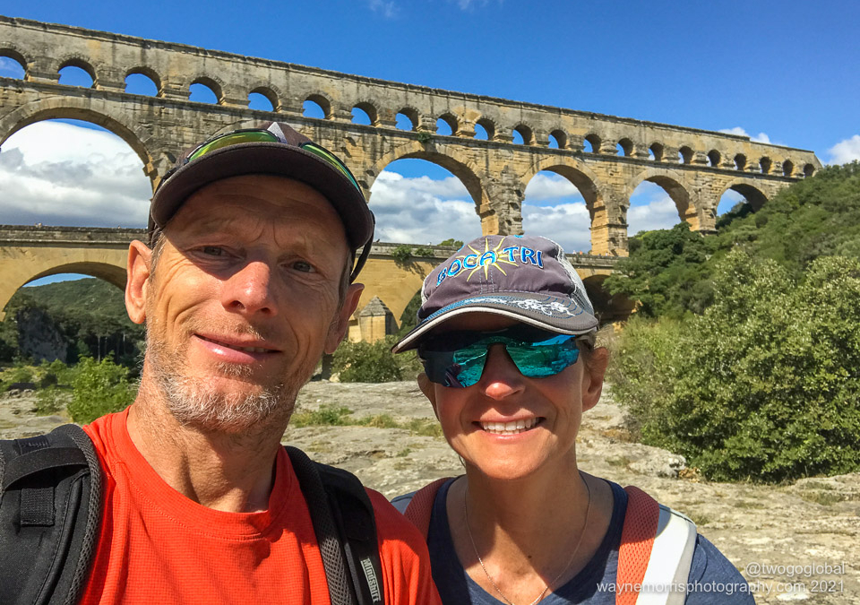 The Pont du Gard, the roman aqueduct supplying water to Nimes