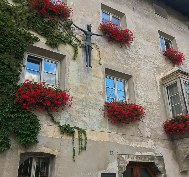Interesting sculpture in Brixen’s main square
