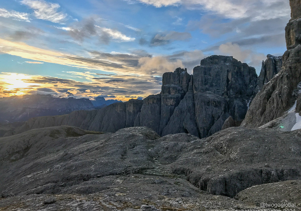 Sunset from Rifugio Pisciadù