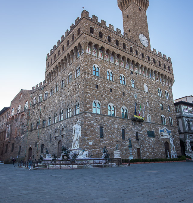 Palazzo Vecchio, dating back to 1299 houses the town hall of Florence