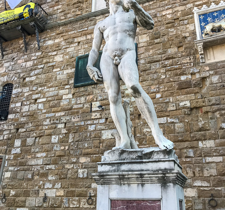 Life size replica of ‘David’ in Piazza della Signoria