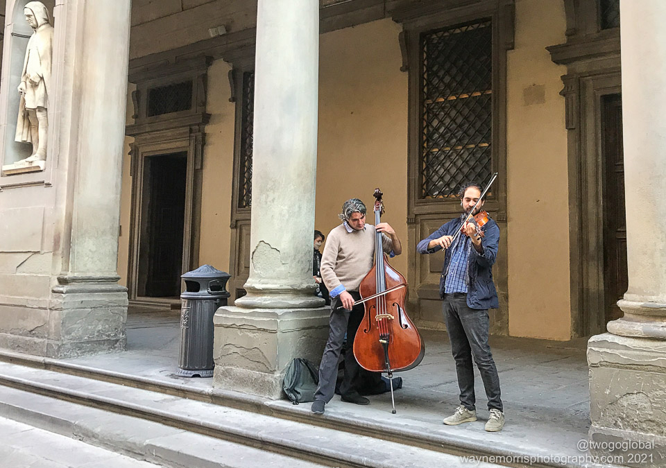 Musicians doing their thing