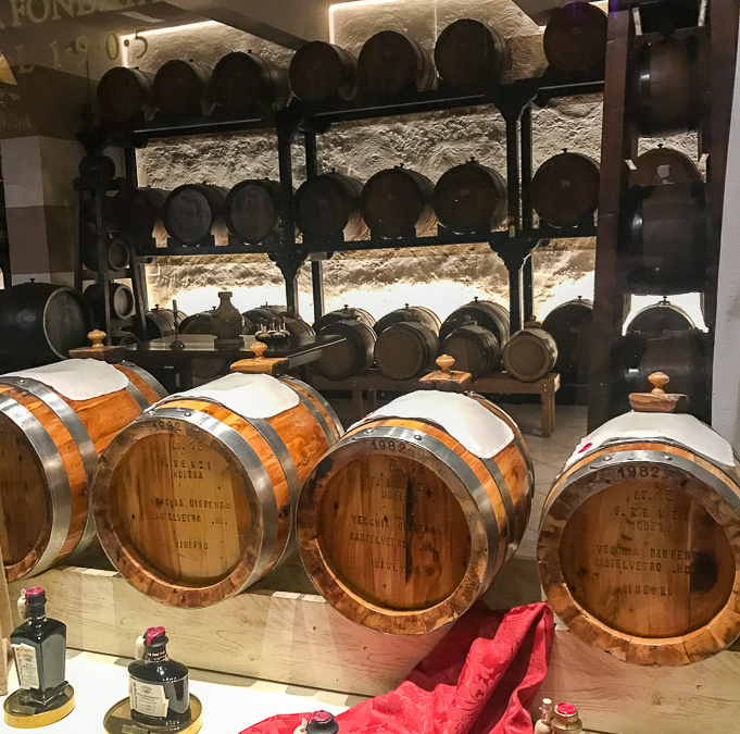 Non-traditional balsamic vinegar aged in single wood casks