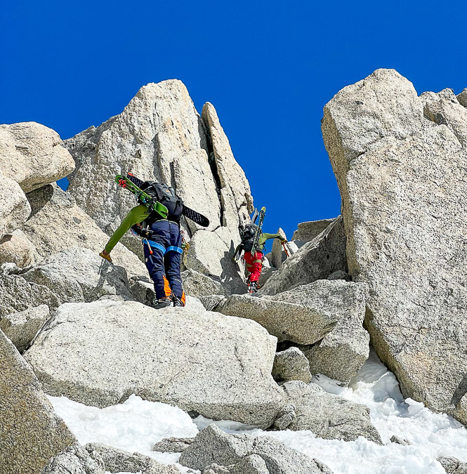 The final ascent to Col Supérieur du Tour on day 1
